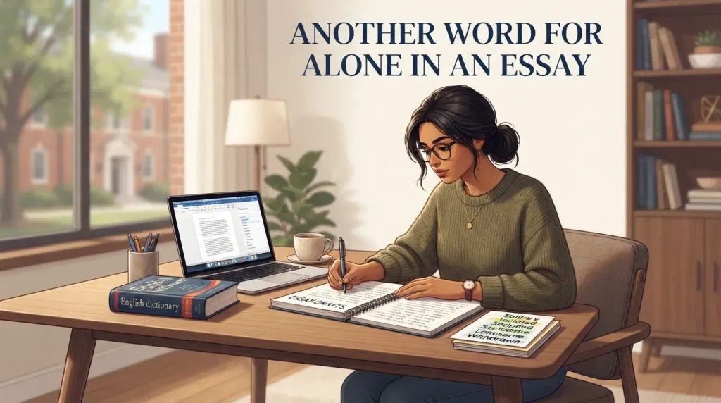 another word for alone in an essay