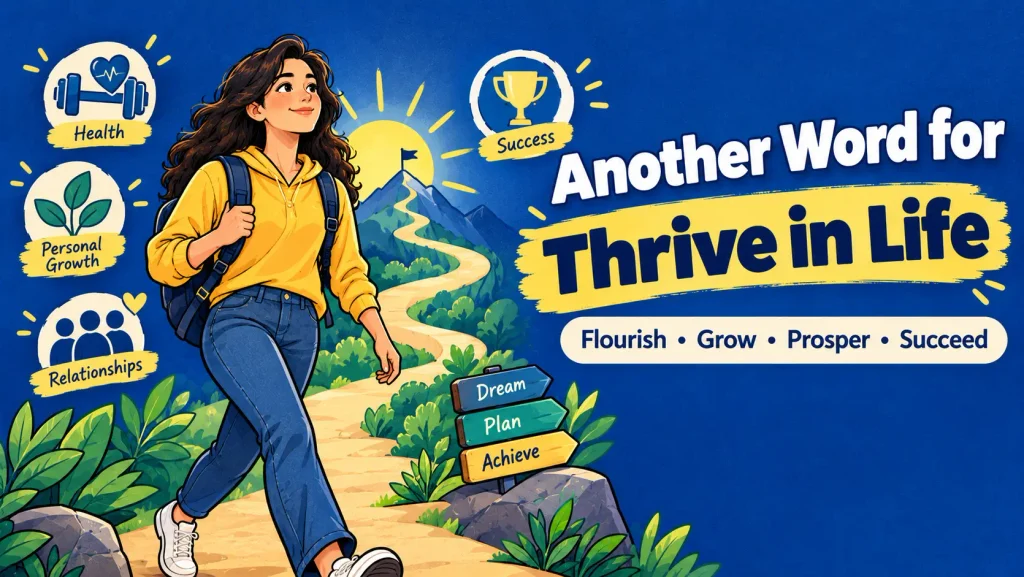 another word for thrive in life