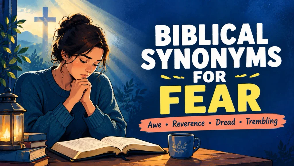 biblical synonyms for fear