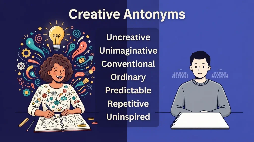 creative antonyms
