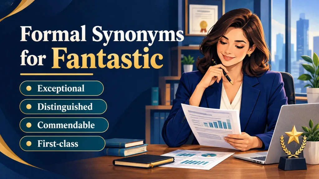 formal synonyms for fantastic