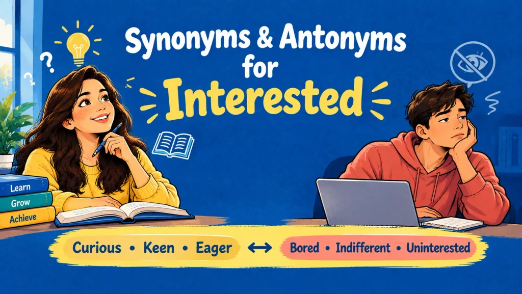 interested synonyms and antonyms