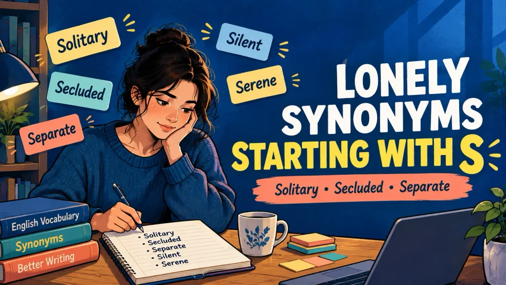 lonely synonyms starting with s