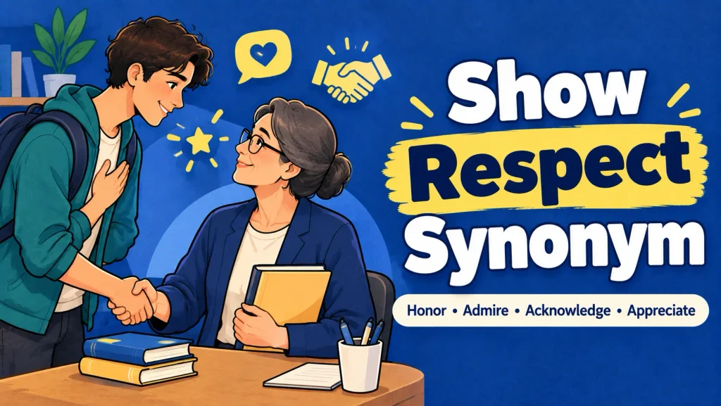 show respect synonym