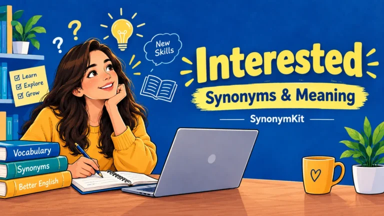 synonym for interested