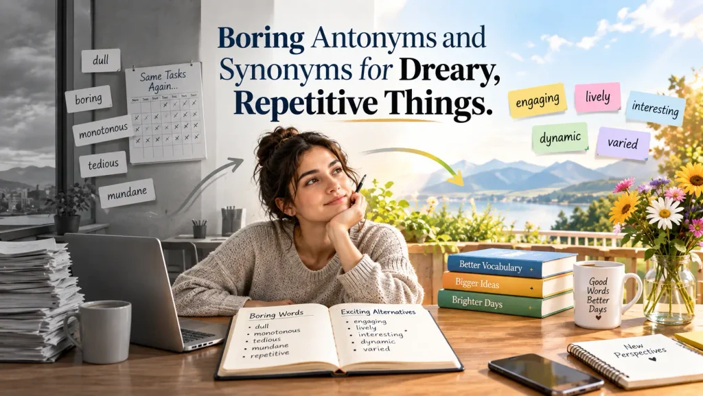 Synonyms and Antonyms for Boring