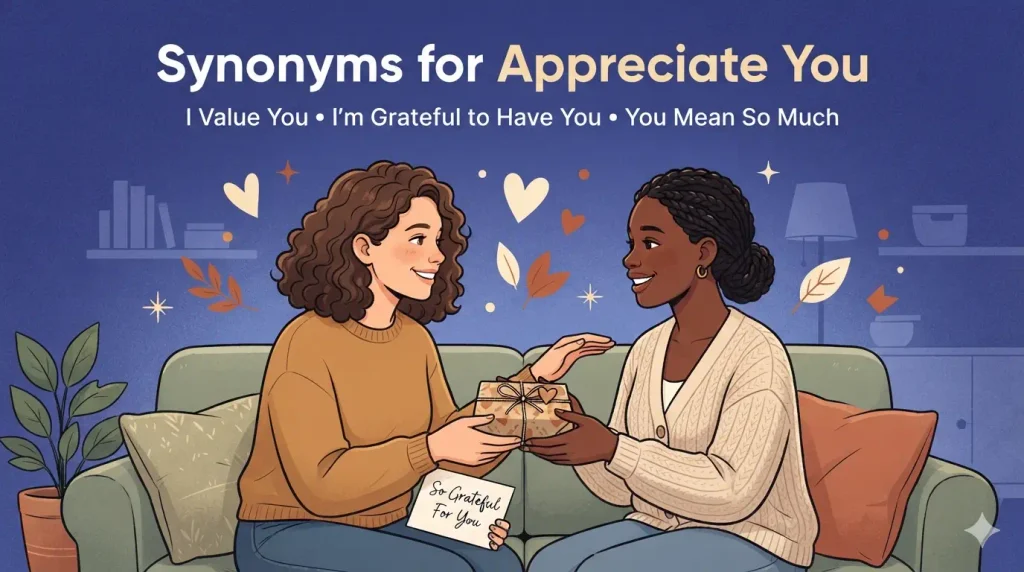 synonyms for appreciate you