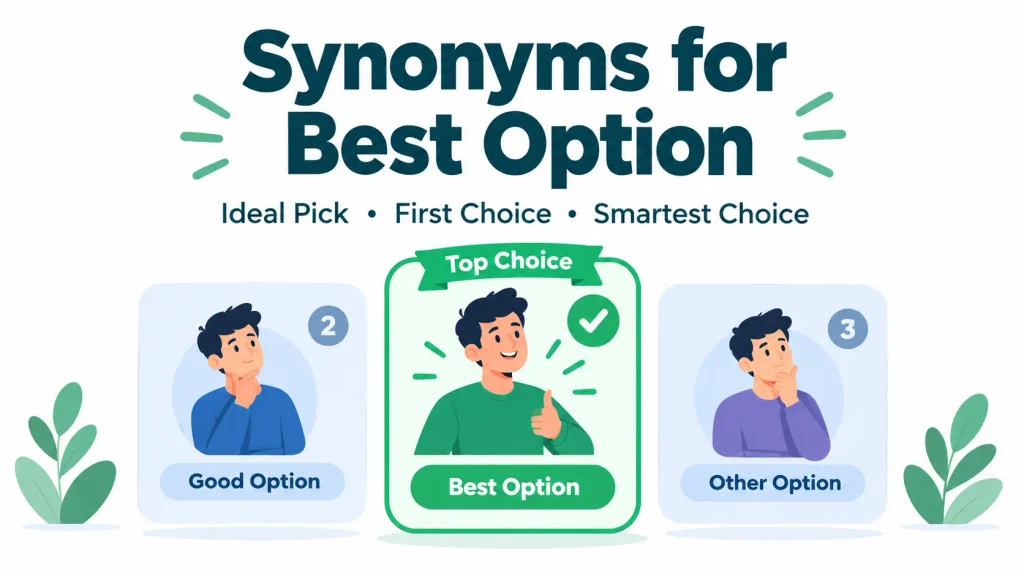 synonyms for best option