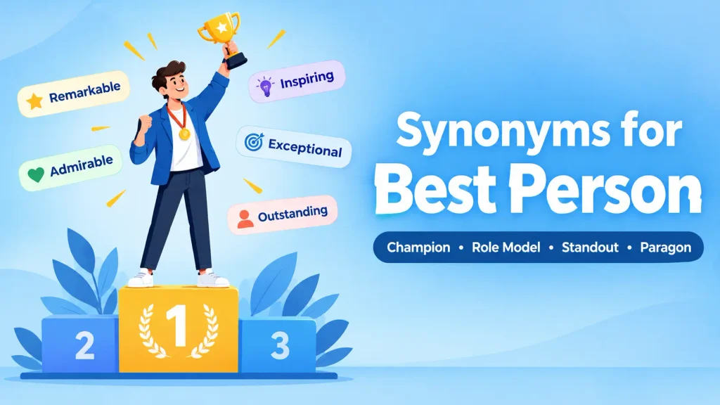 synonyms for best person