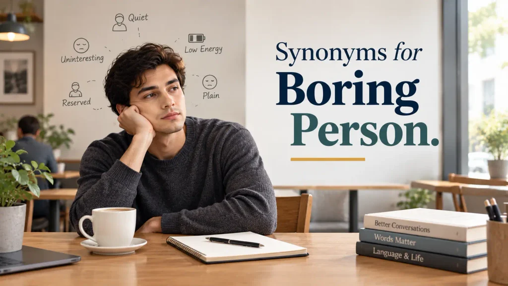 synonyms for boring person