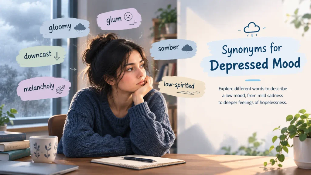 synonyms for depressed mood