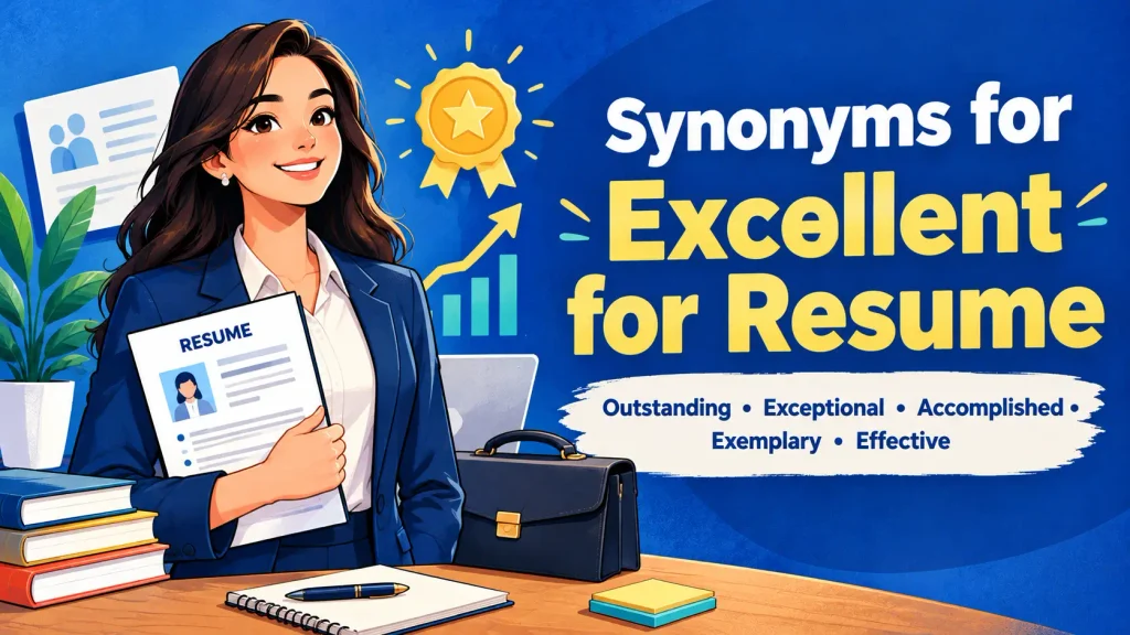 synonyms for excellent for resume