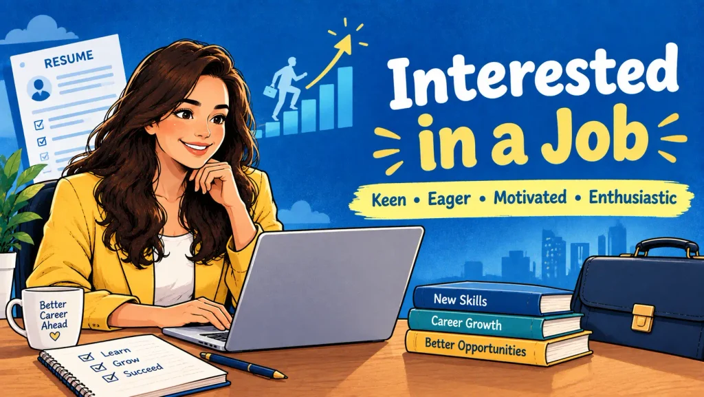 synonyms for interested in a job