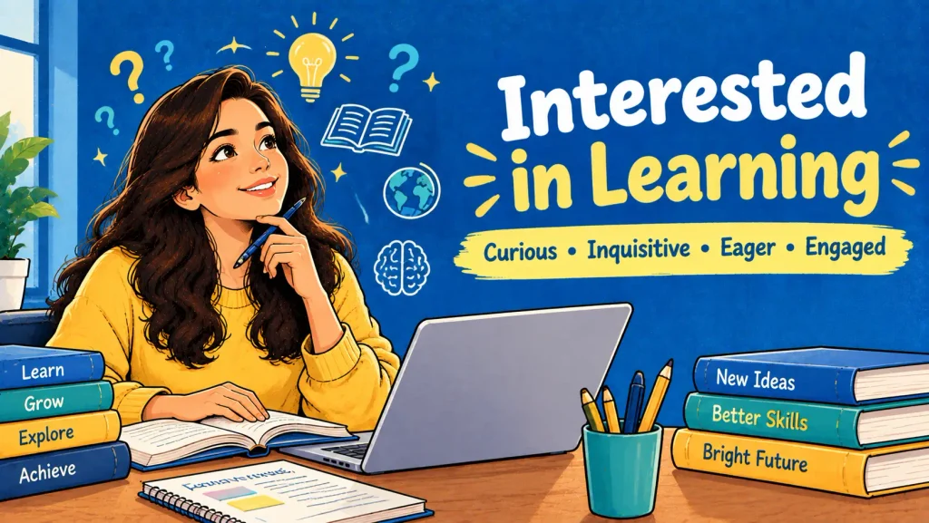 synonyms for interested in learning