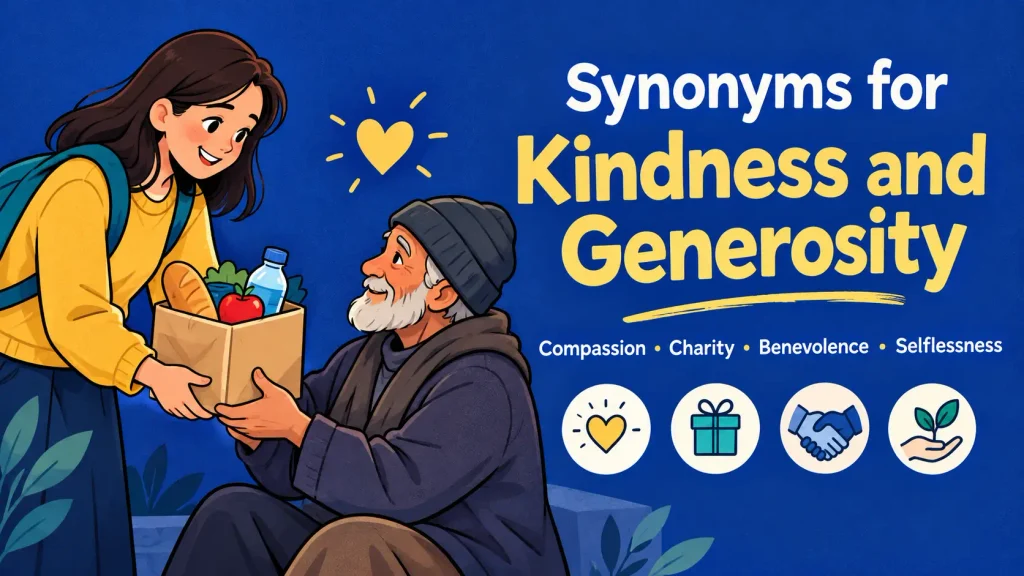 synonyms for kindness and generosity