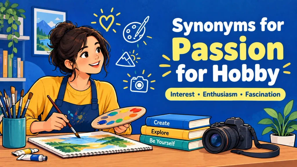 synonyms for passion for hobby