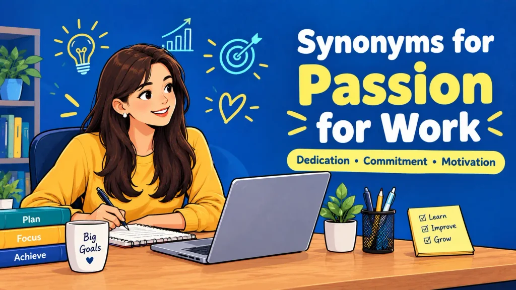 synonyms for passion for work