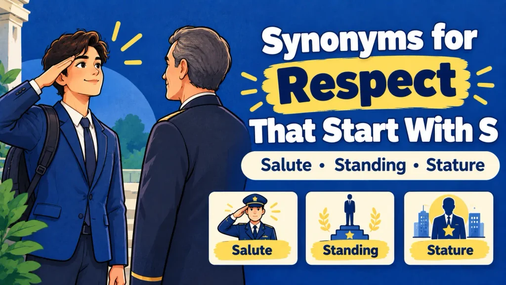synonyms for respect that start with s