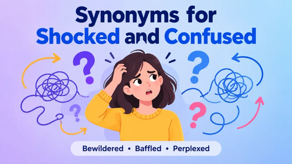 synonyms for shocked and confused