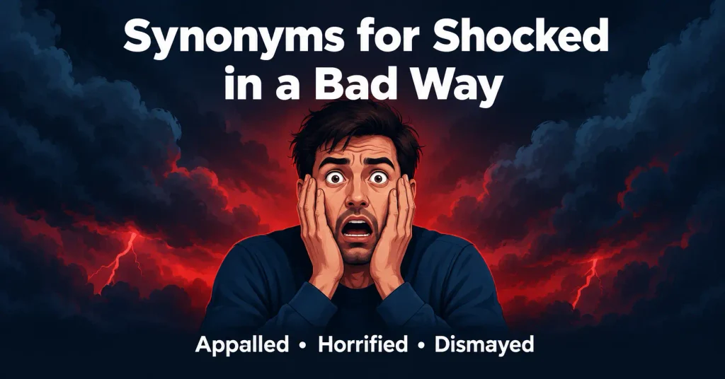 synonyms for shocked in a bad way