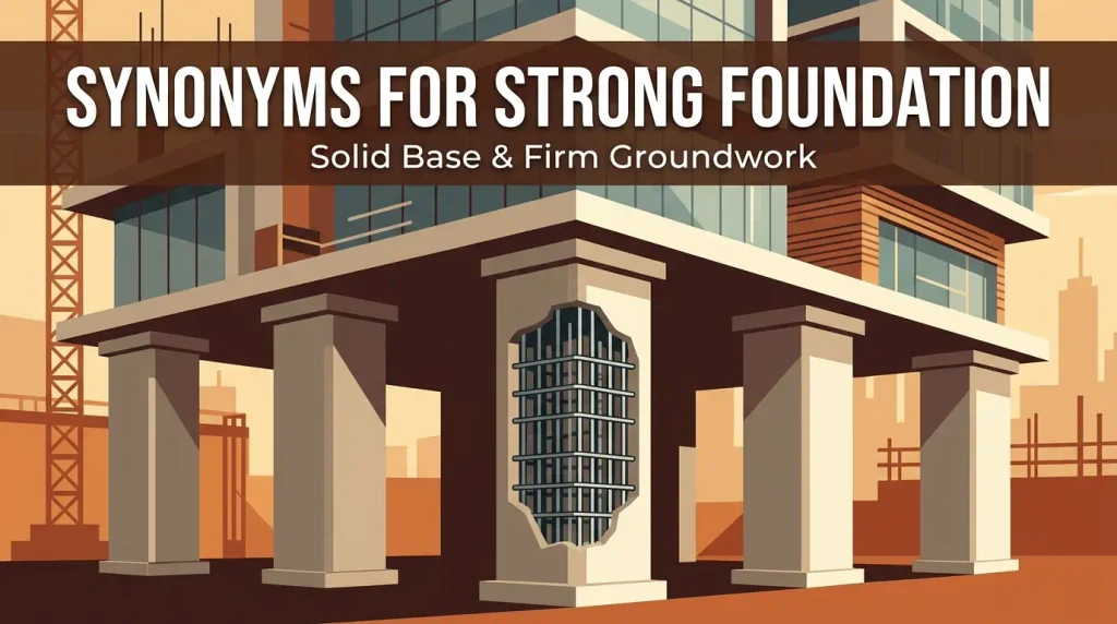 synonyms for strong foundation