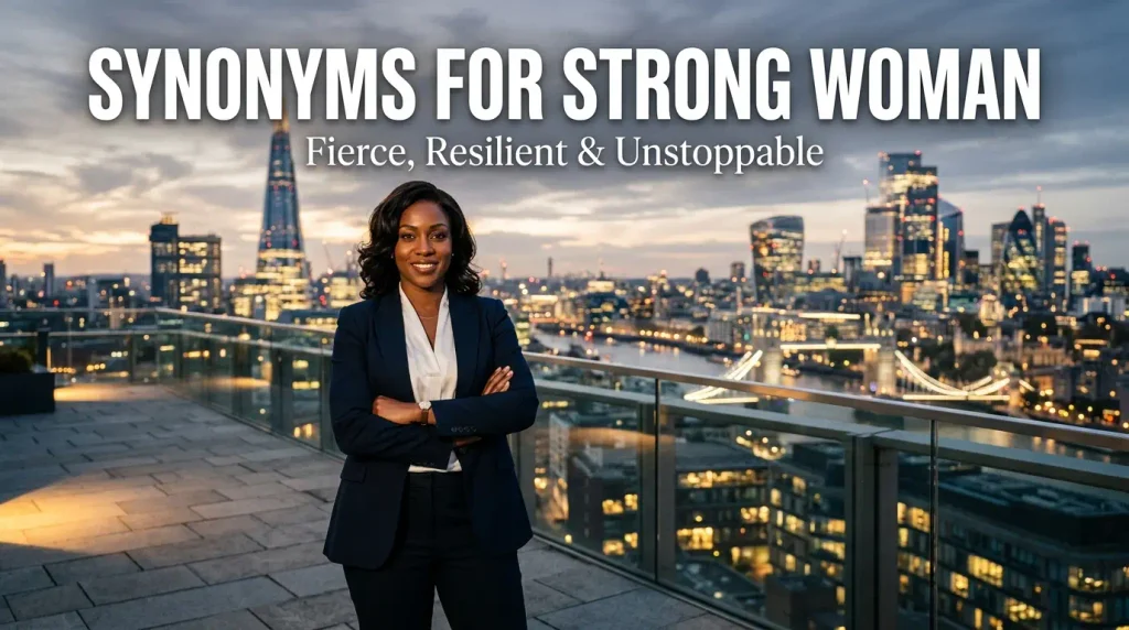 synonyms for strong woman