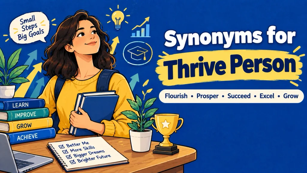 synonyms for thrive person