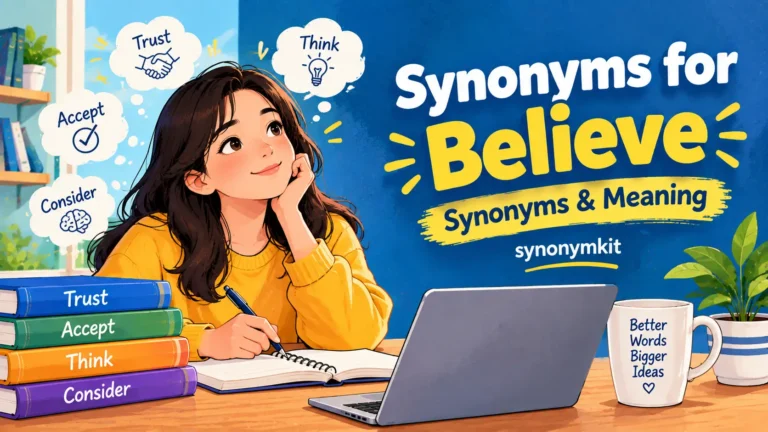 synonyms for believe