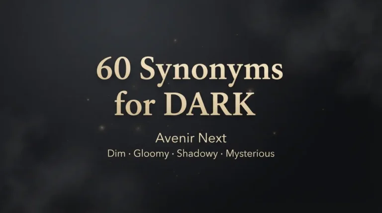 synonyms for dark