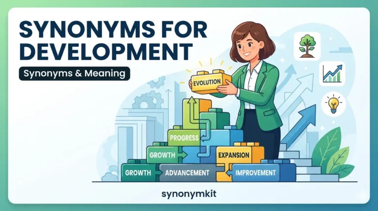 synonyms for development
