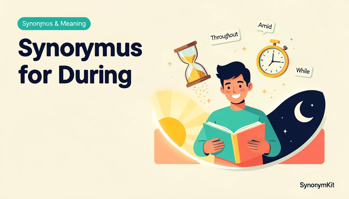 synonyms for during