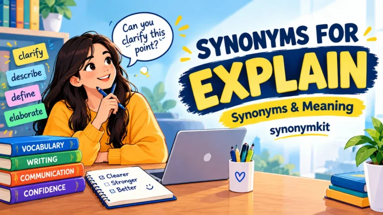 synonyms for explain