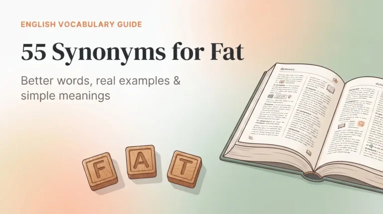 synonyms for fat
