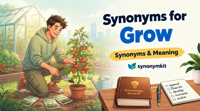 synonyms for grow
