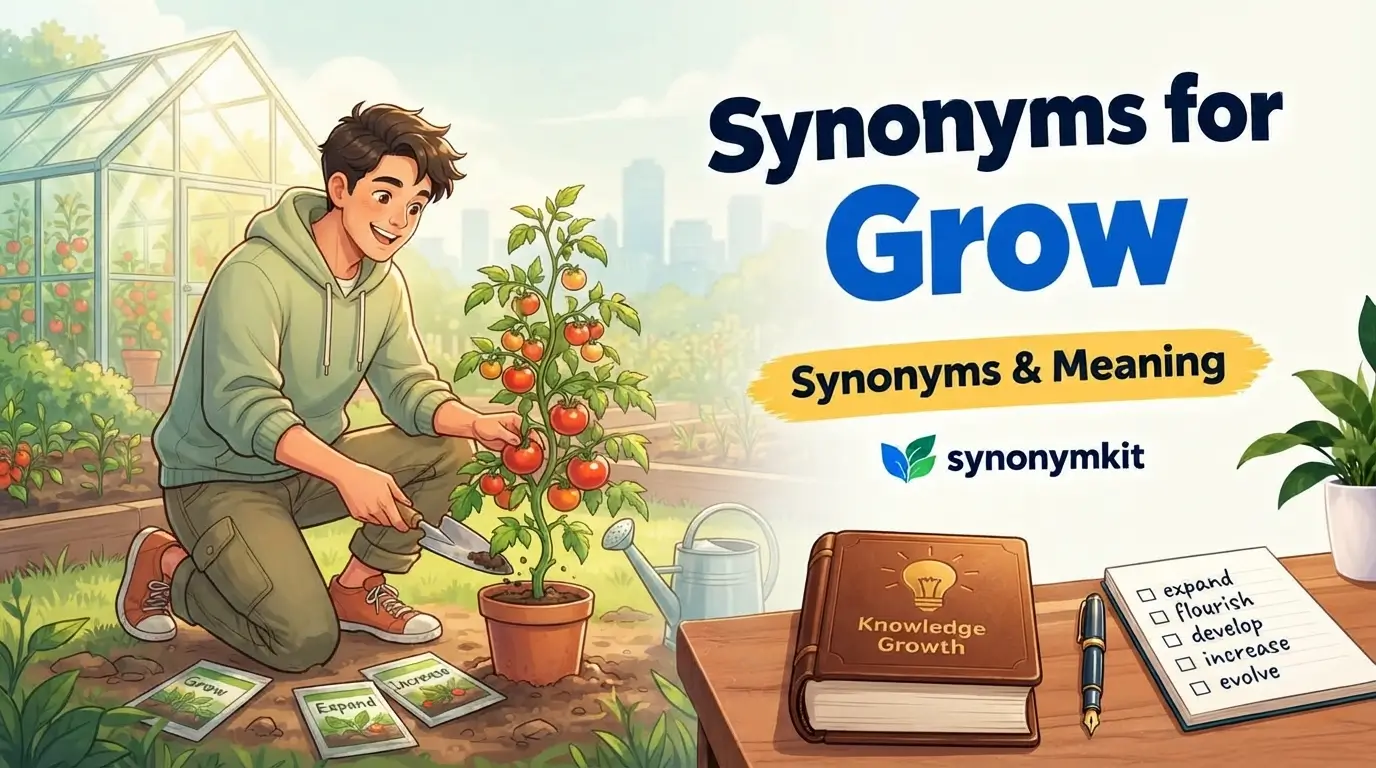 synonyms for grow