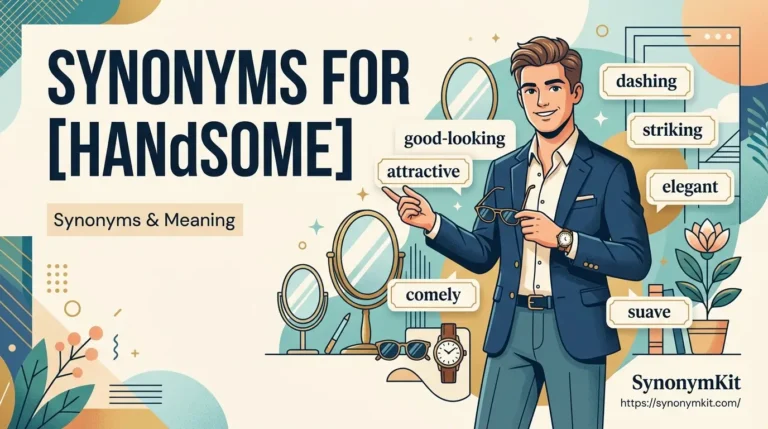 synonyms for handsome