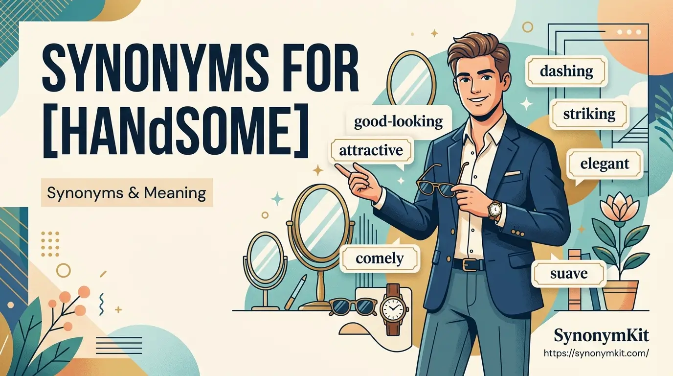 synonyms for handsome