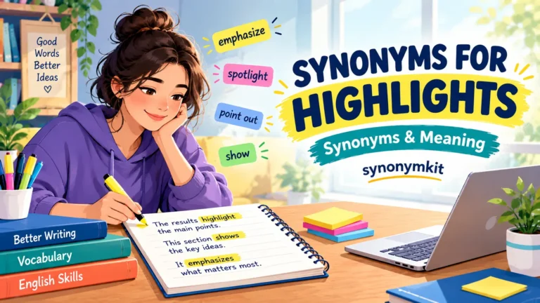 synonyms for highlights