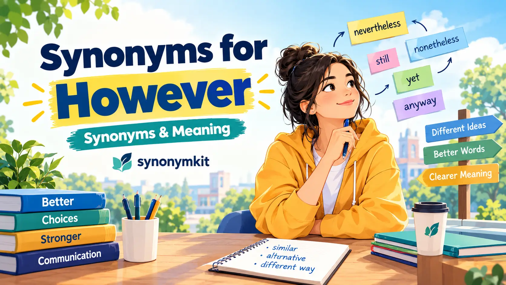 synonyms for however