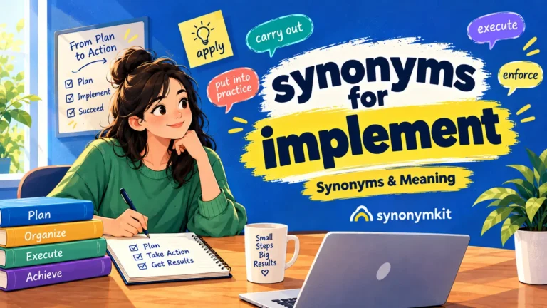 synonyms for implement
