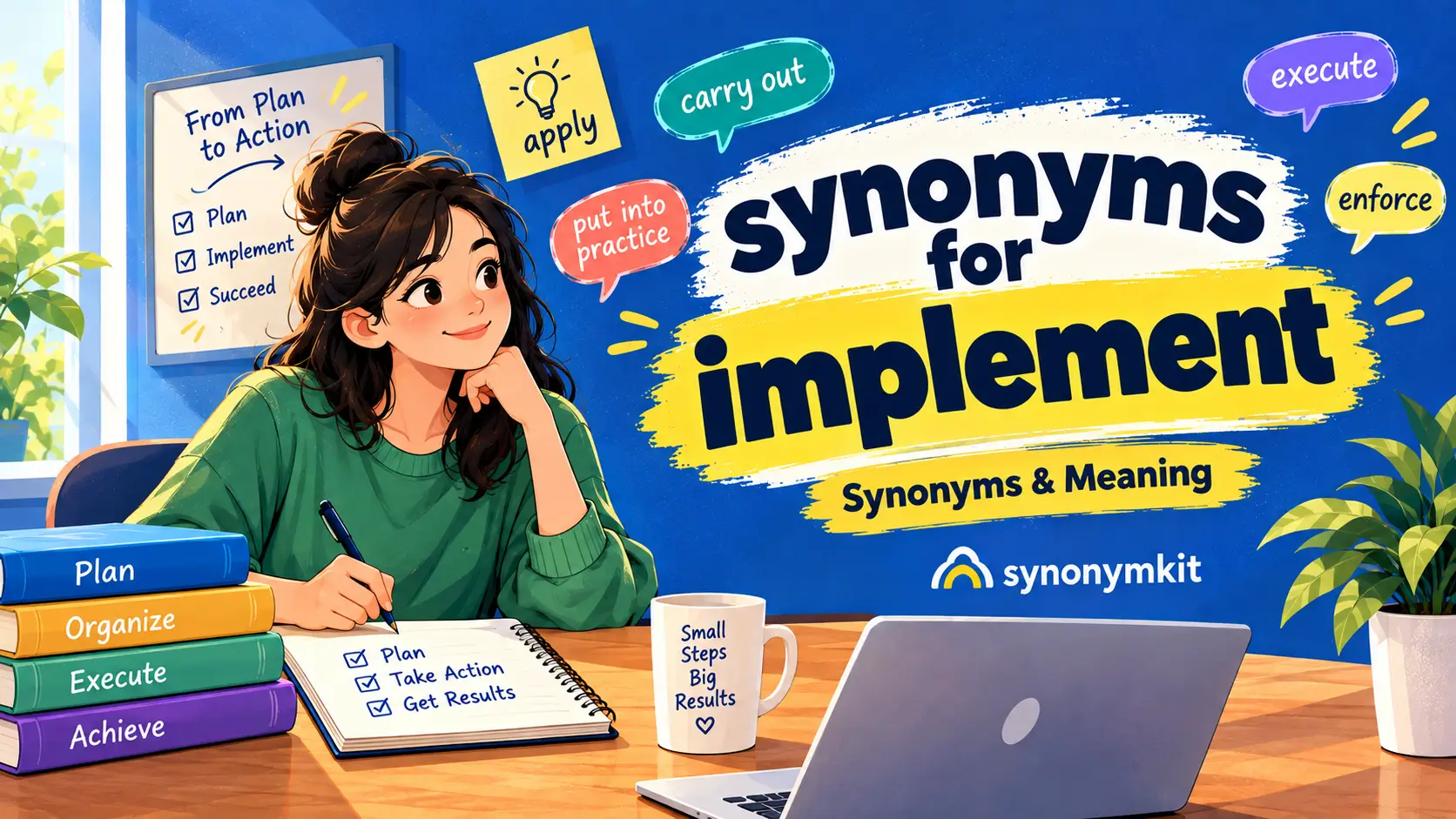 synonyms for implement