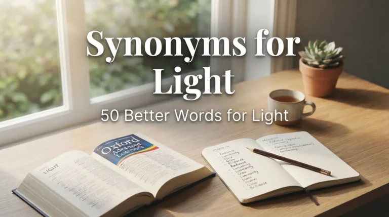 synonyms for light