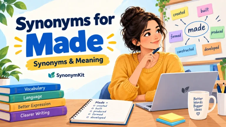 synonyms for made
