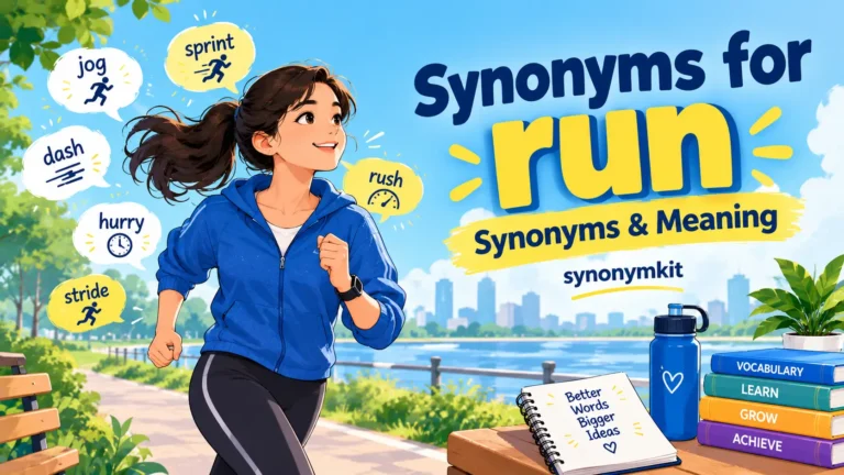 synonyms for run
