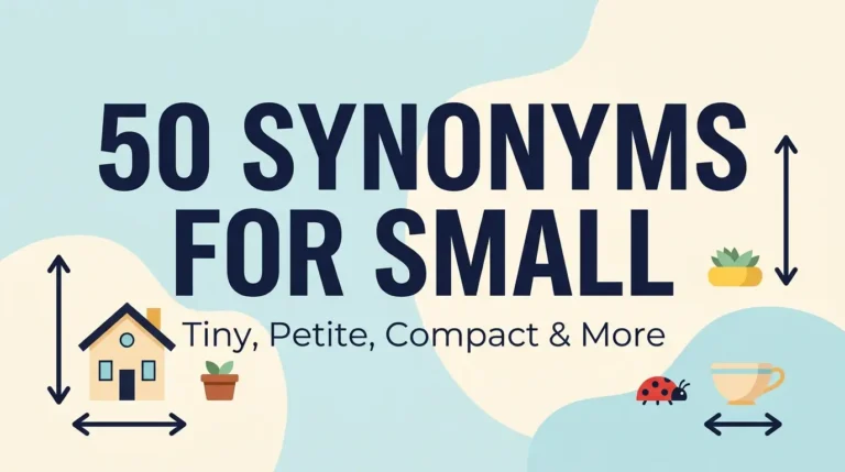 synonyms for small