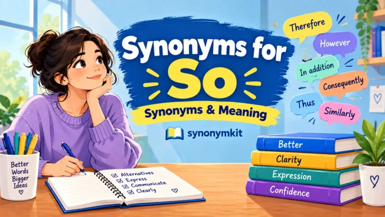 synonyms for so