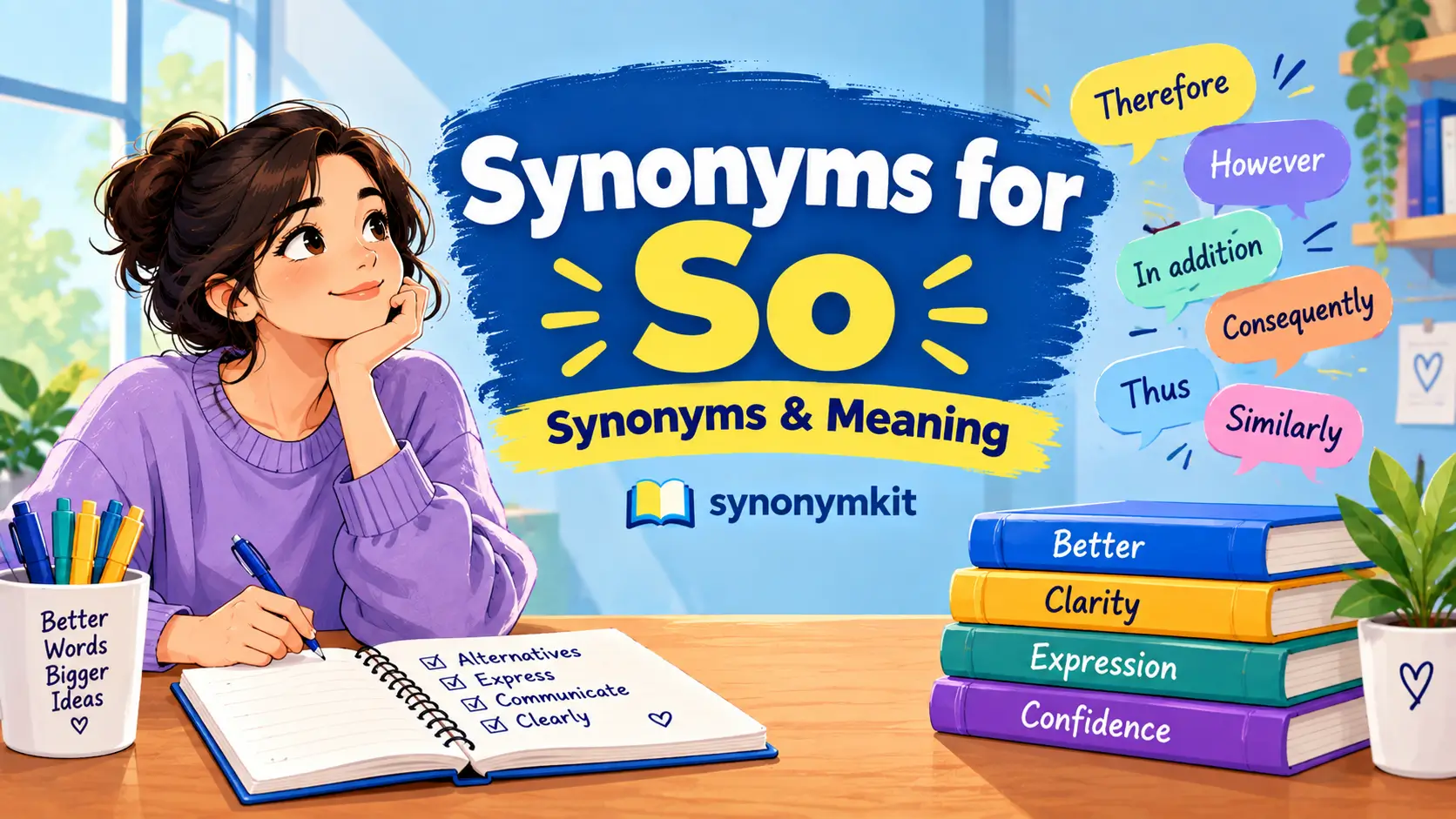 synonyms for so