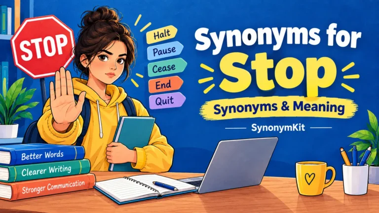 synonyms for stop
