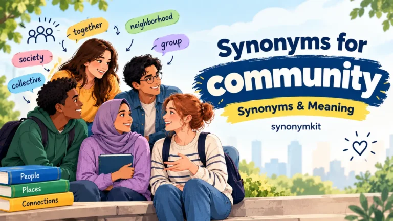 synonyms for community